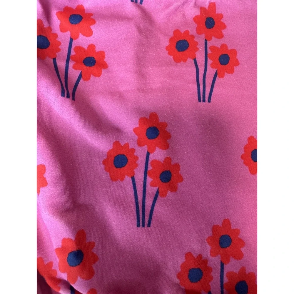 Hanna Andersson Girls Pink Floral‎ Poppy Toddler One Piece Bathing Suit Sz 3T